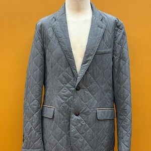 Massimo Dutti Men’s Navy Structured Jacket EU 50 US M/L Made in Portugal